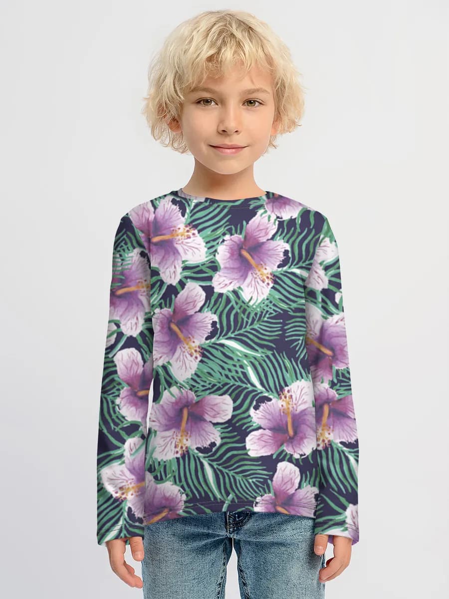 Children's cotton long sleeve shirt