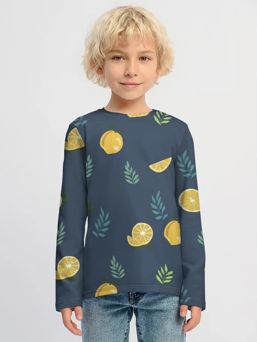 Children's cotton long sleeve shirt