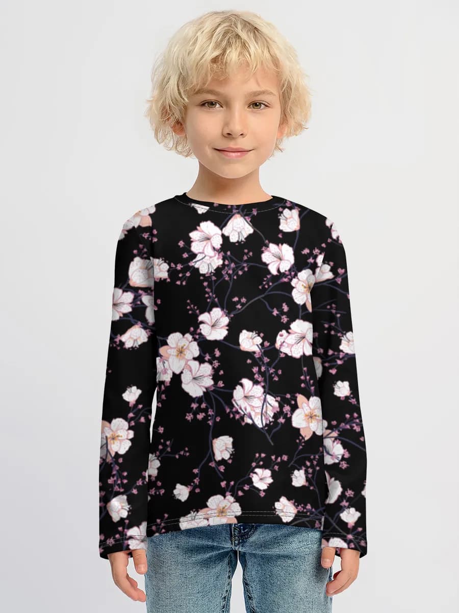 Children's cotton long sleeve shirt
