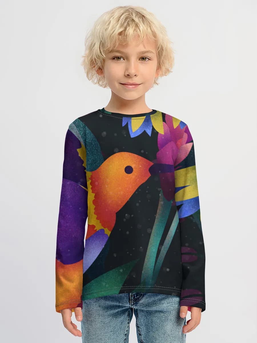 Neon Hummingbird Garden