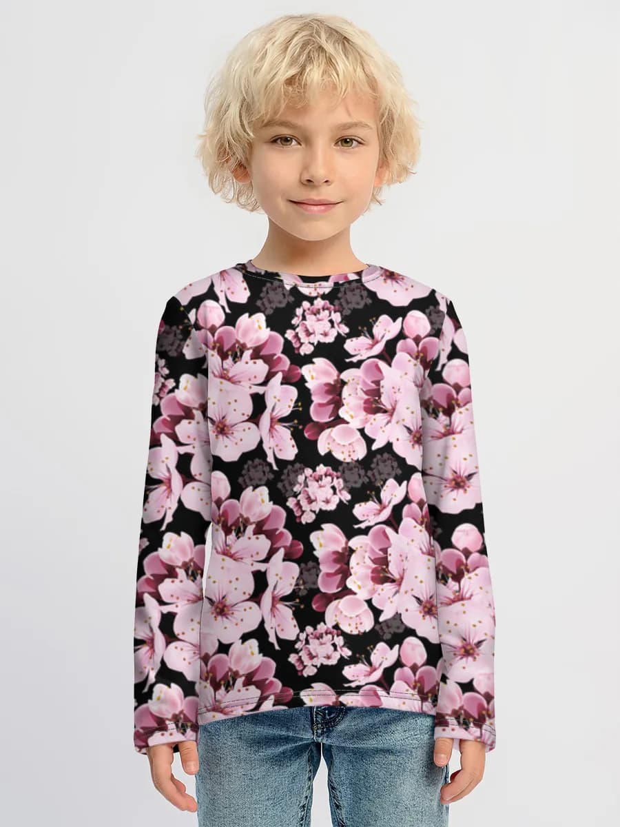 Children's cotton long sleeve shirt