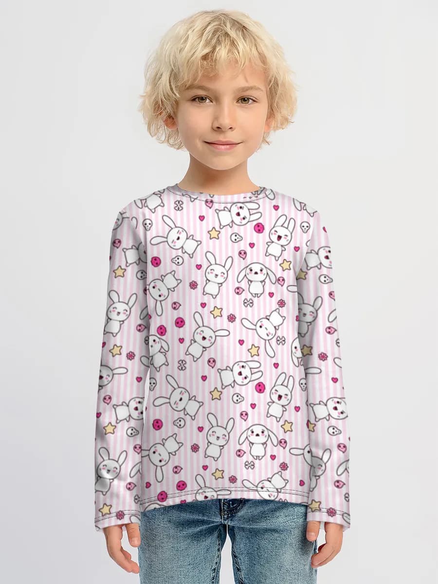 Children's cotton long sleeve shirt