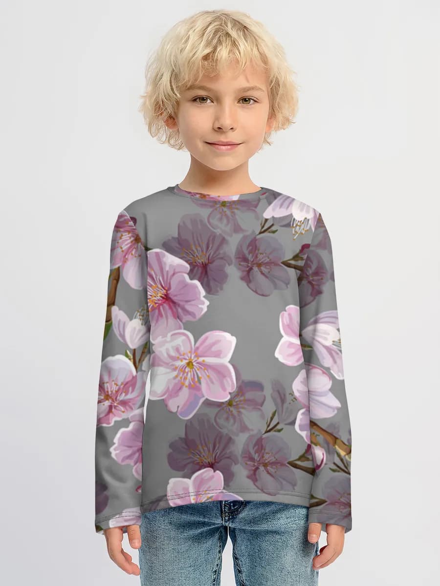 Children's cotton long sleeve shirt