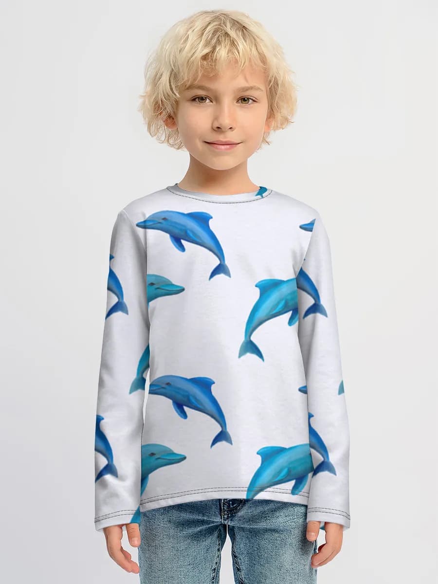Children's cotton long sleeve shirt
