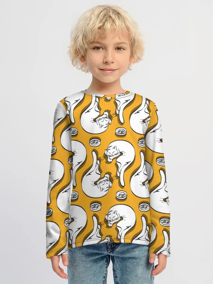 Children's cotton long sleeve shirt