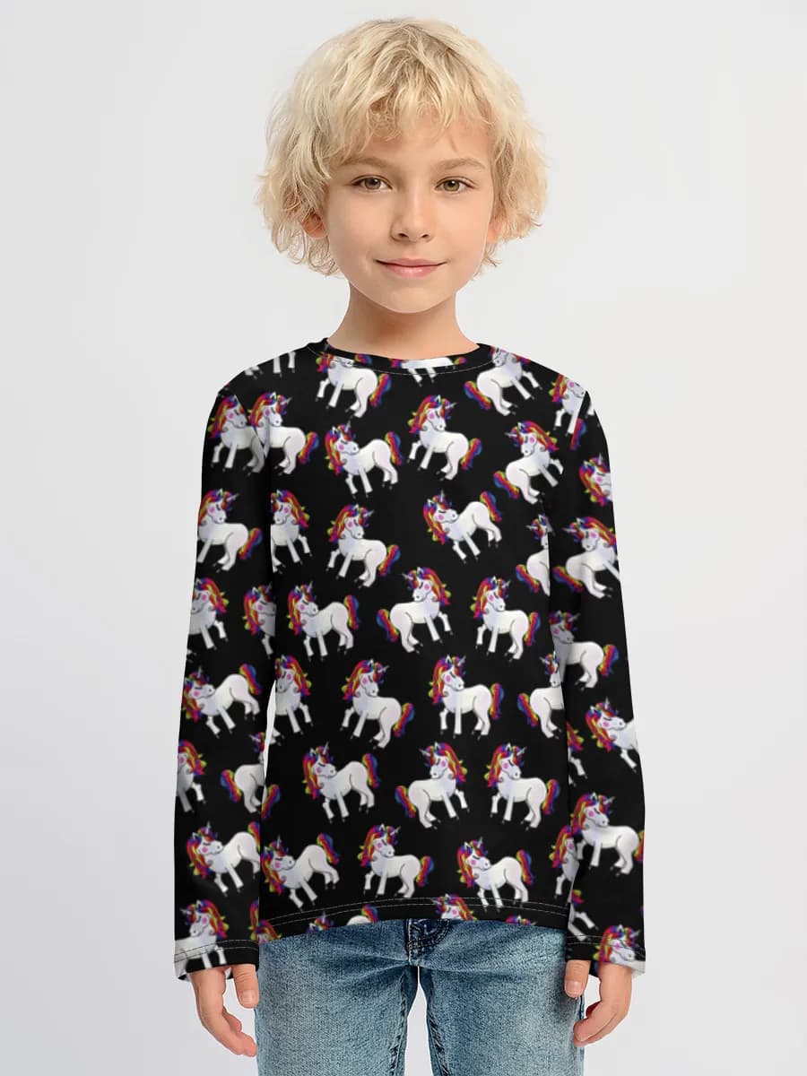 Children's cotton long sleeve shirt