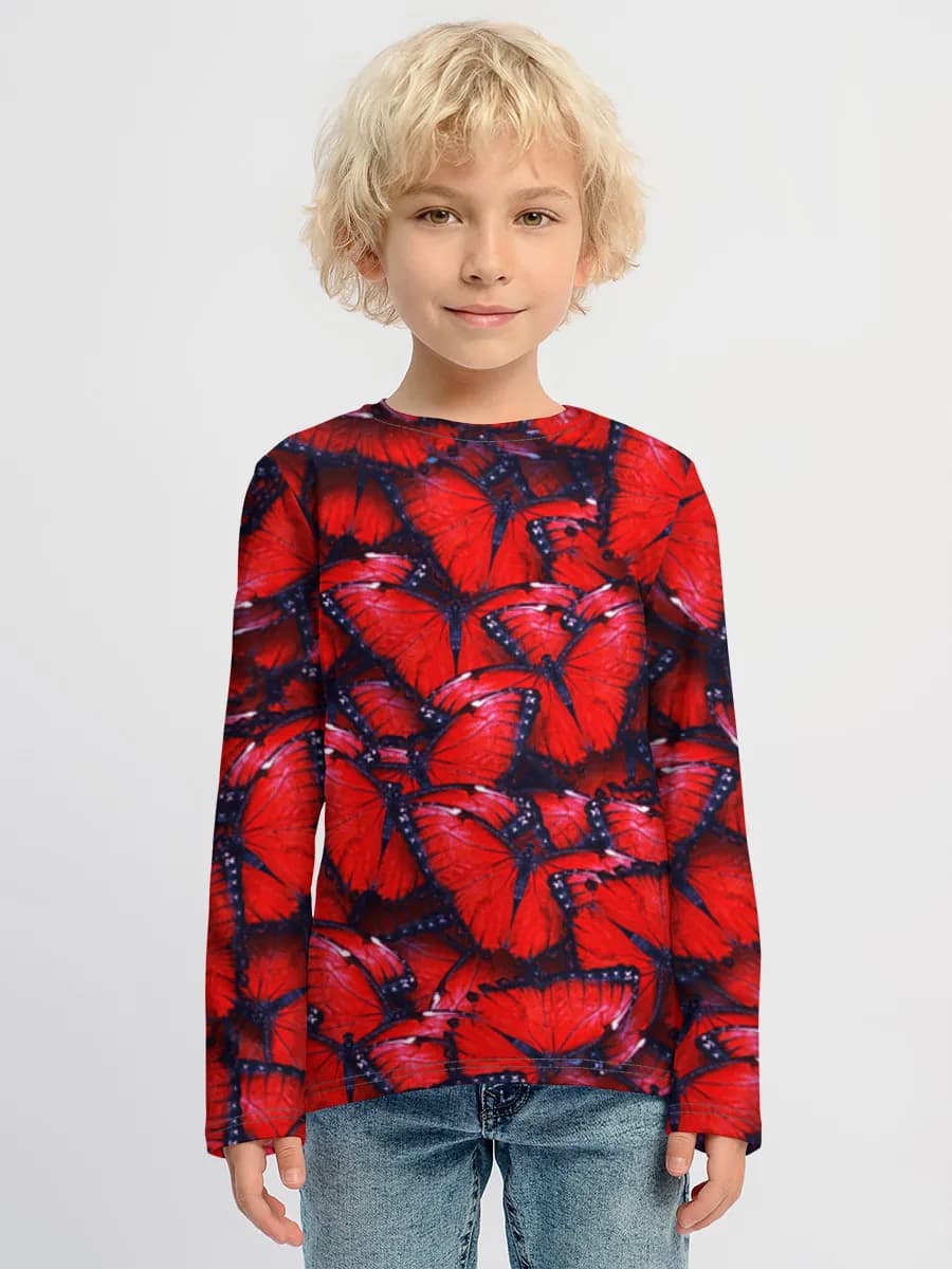 Children's cotton long sleeve shirt