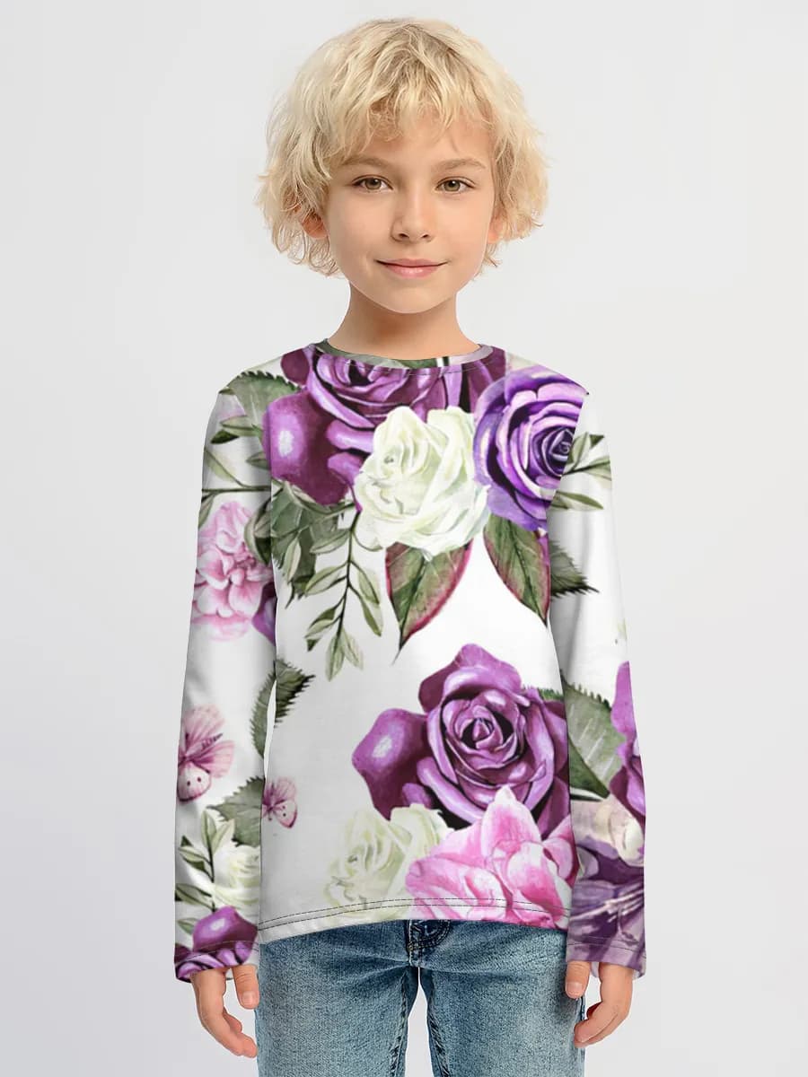 Children's cotton long sleeve shirt