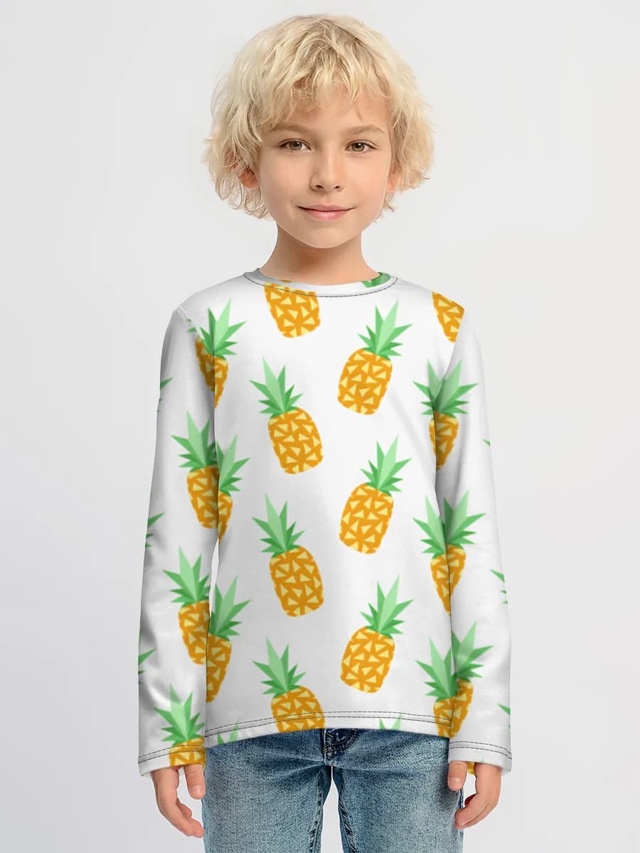 Children's cotton long sleeve shirt