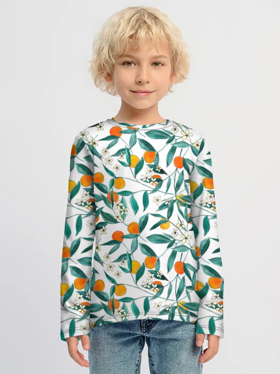 Children's cotton long sleeve shirt
