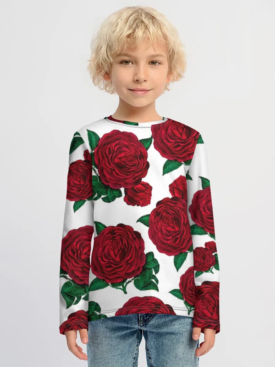 Children's cotton long sleeve shirt