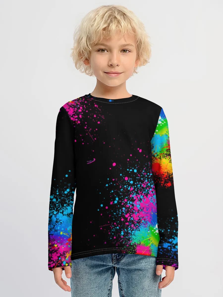 Children's cotton long sleeve shirt