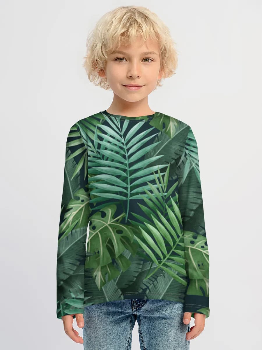 Children's cotton long sleeve shirt