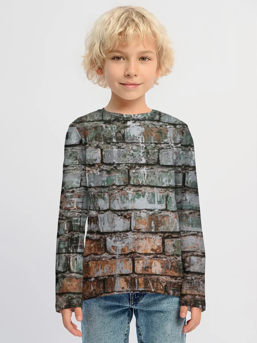 Children's cotton long sleeve shirt