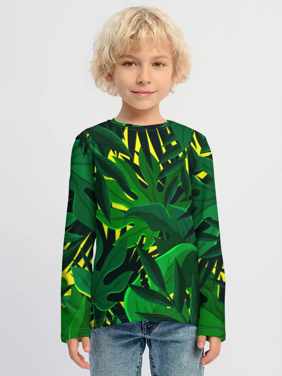 Children's cotton long sleeve shirt