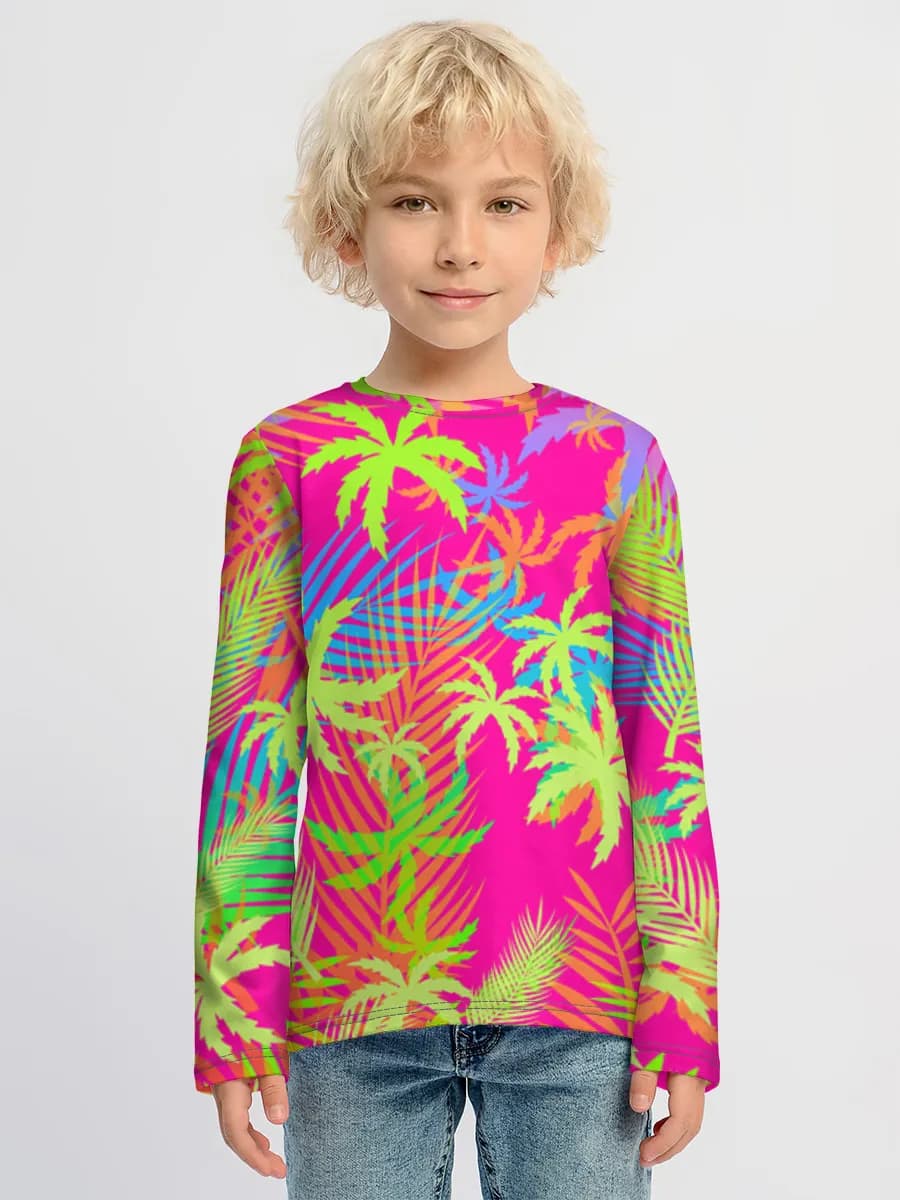 Children's cotton long sleeve shirt