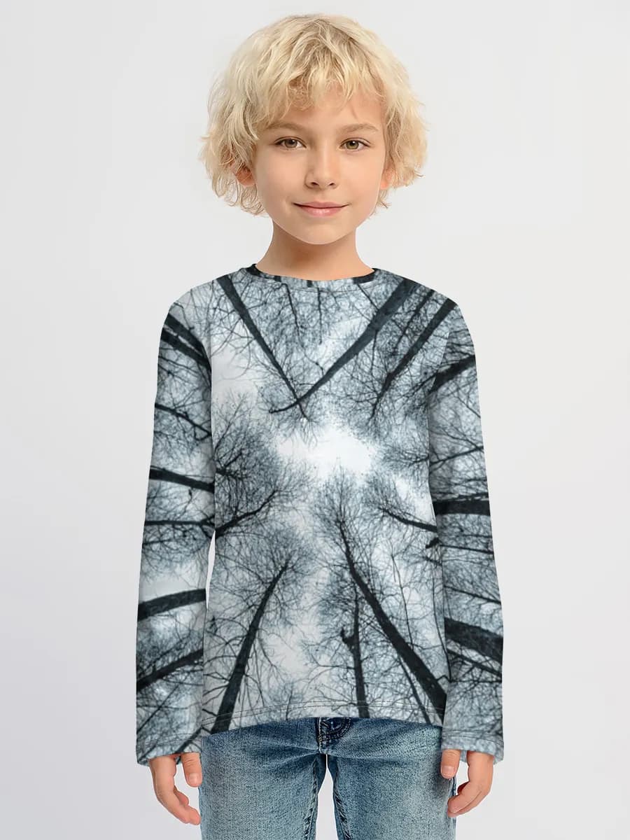 Children's cotton long sleeve shirt