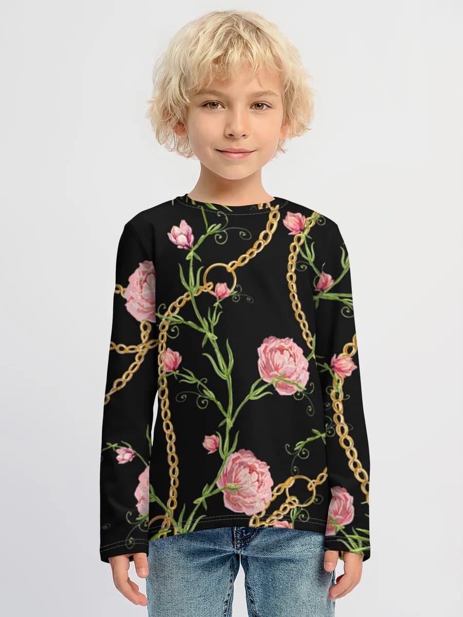 Children's cotton long sleeve shirt