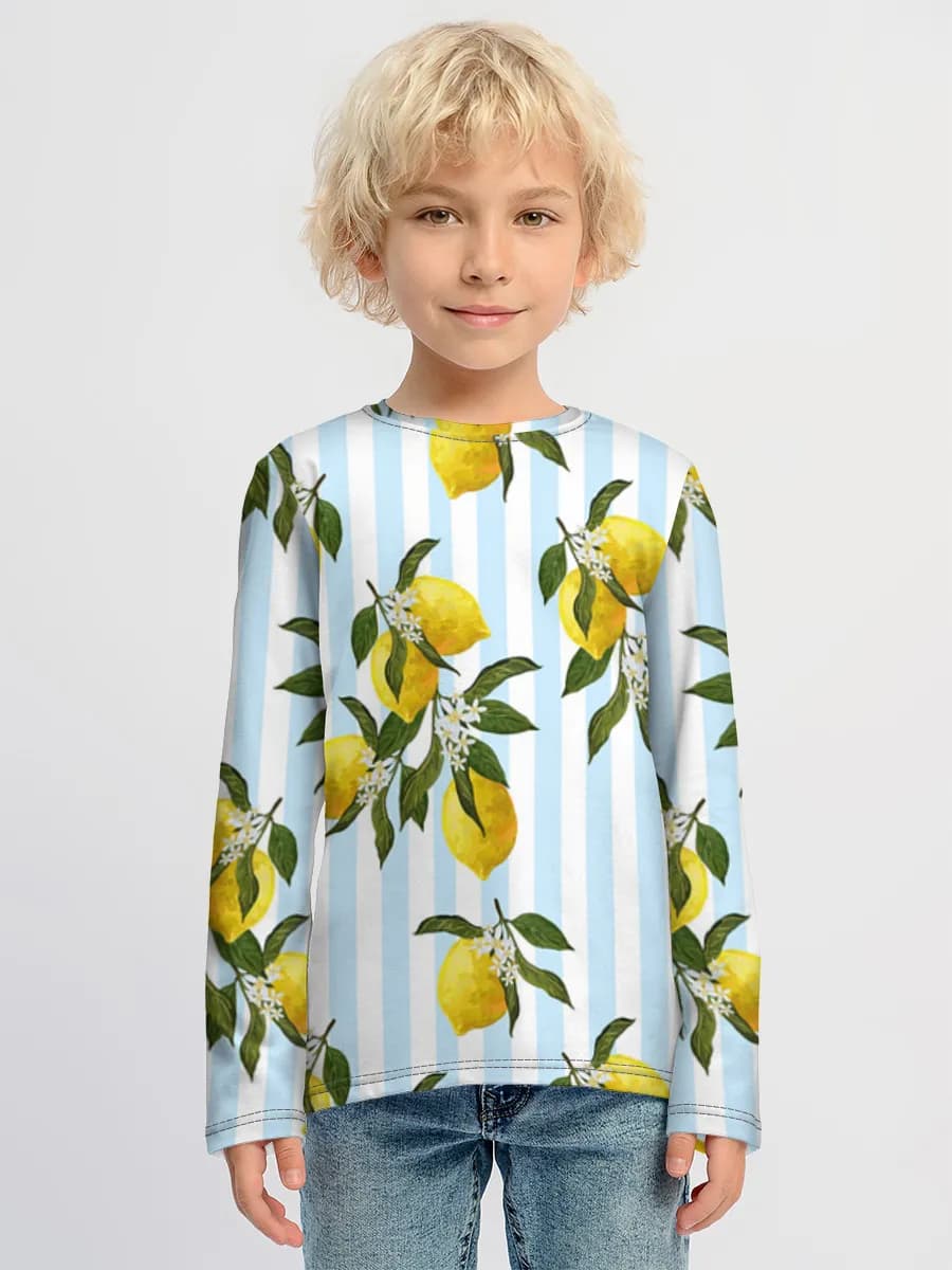 Children's cotton long sleeve shirt