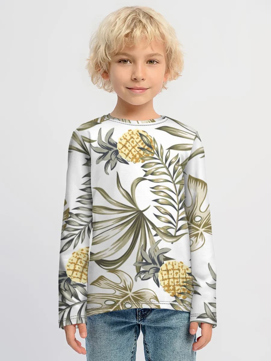 Children's cotton long sleeve shirt
