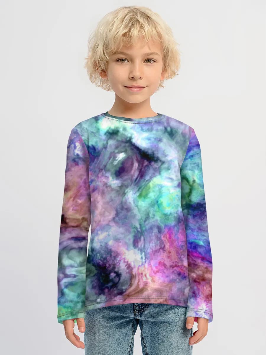 Children's cotton long sleeve shirt