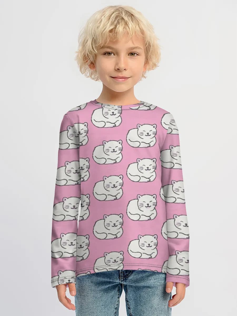 Children's cotton long sleeve shirt