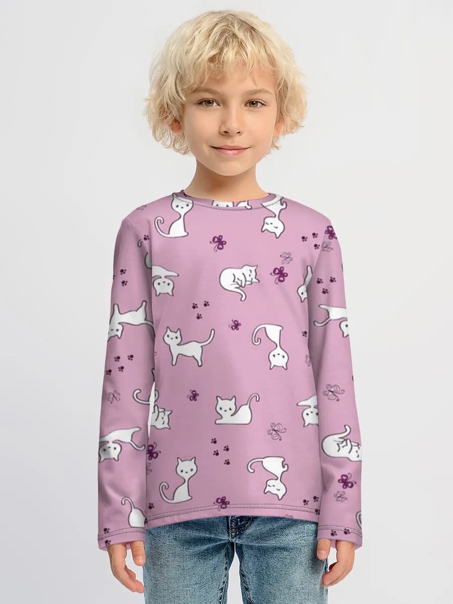 Children's cotton long sleeve shirt