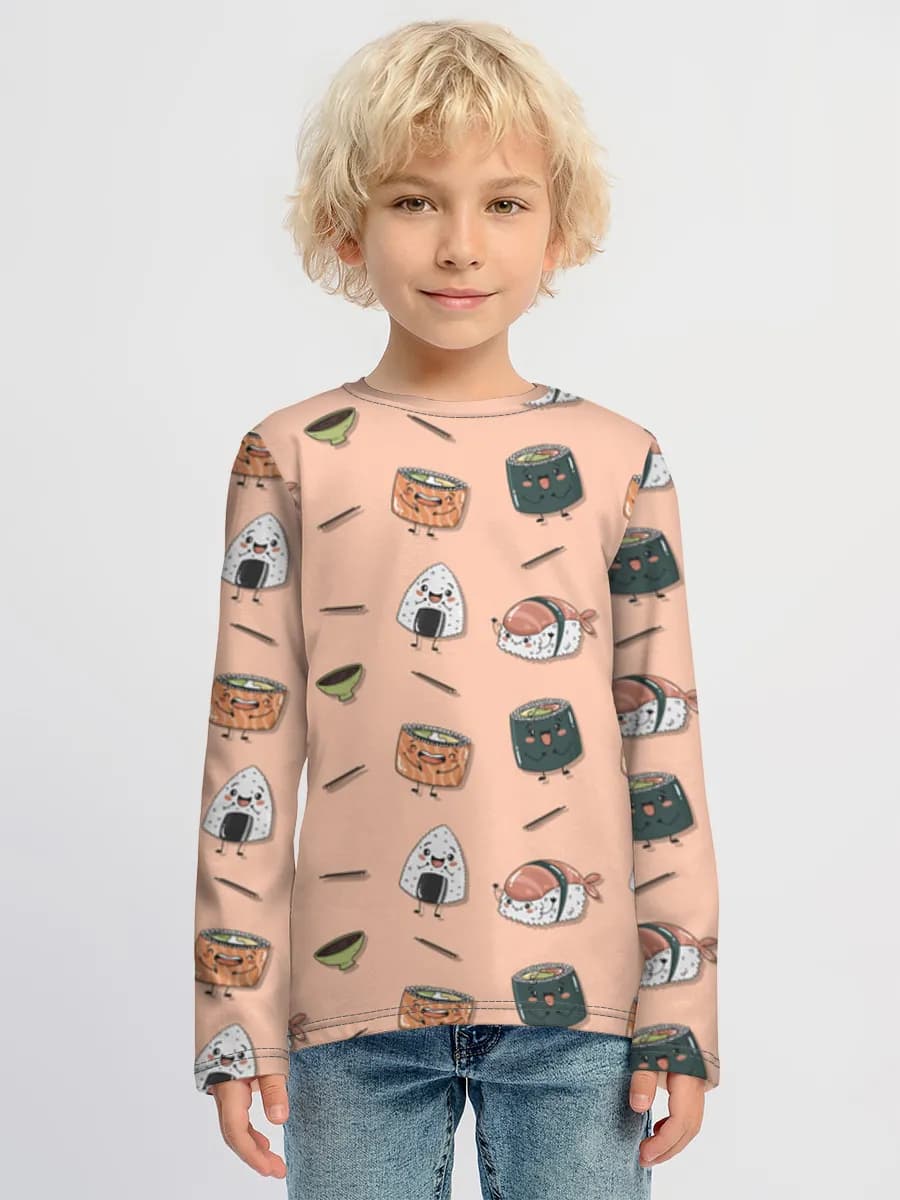 Children's cotton long sleeve shirt