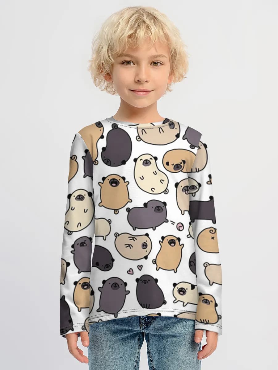 Children's cotton long sleeve shirt