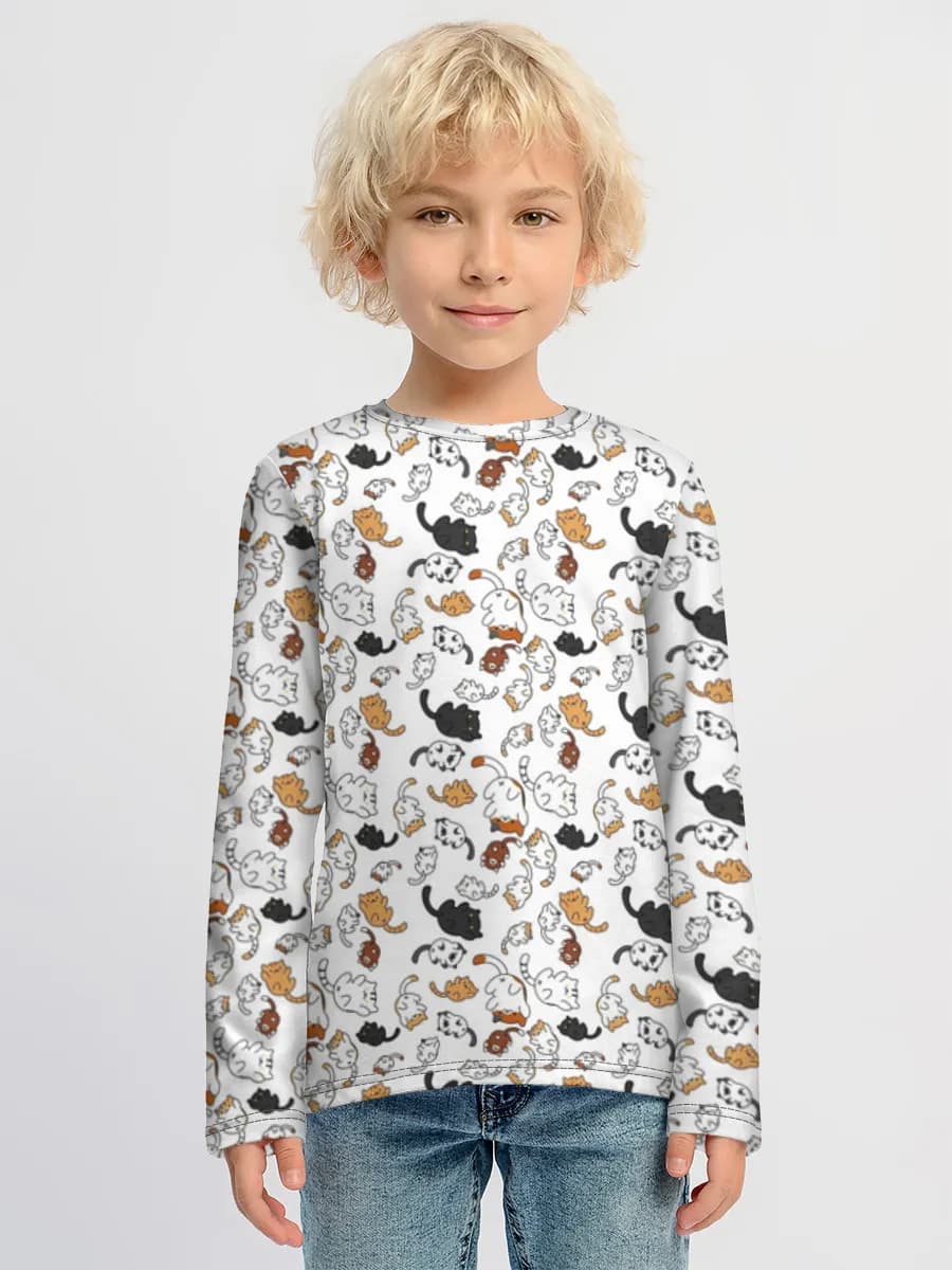 Children's cotton long sleeve shirt