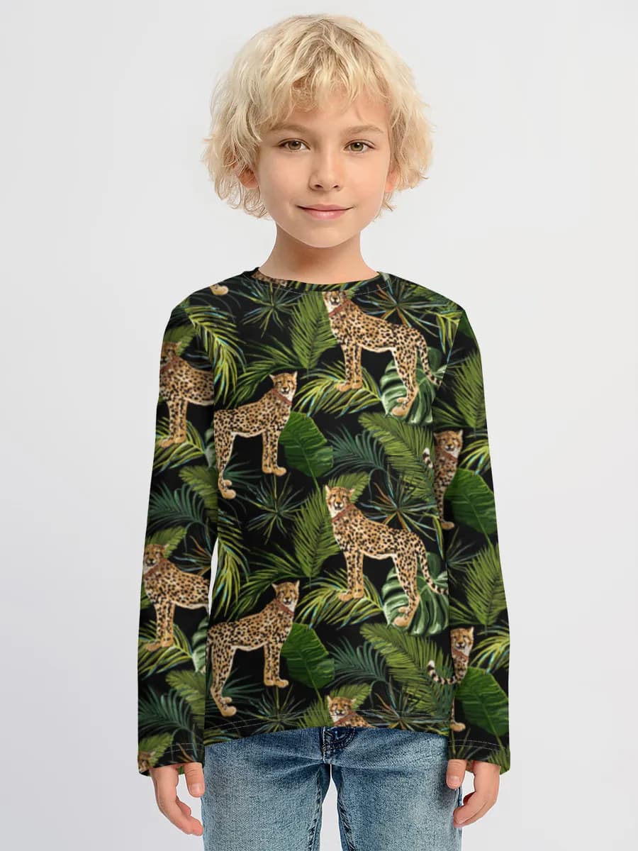Children's cotton long sleeve shirt
