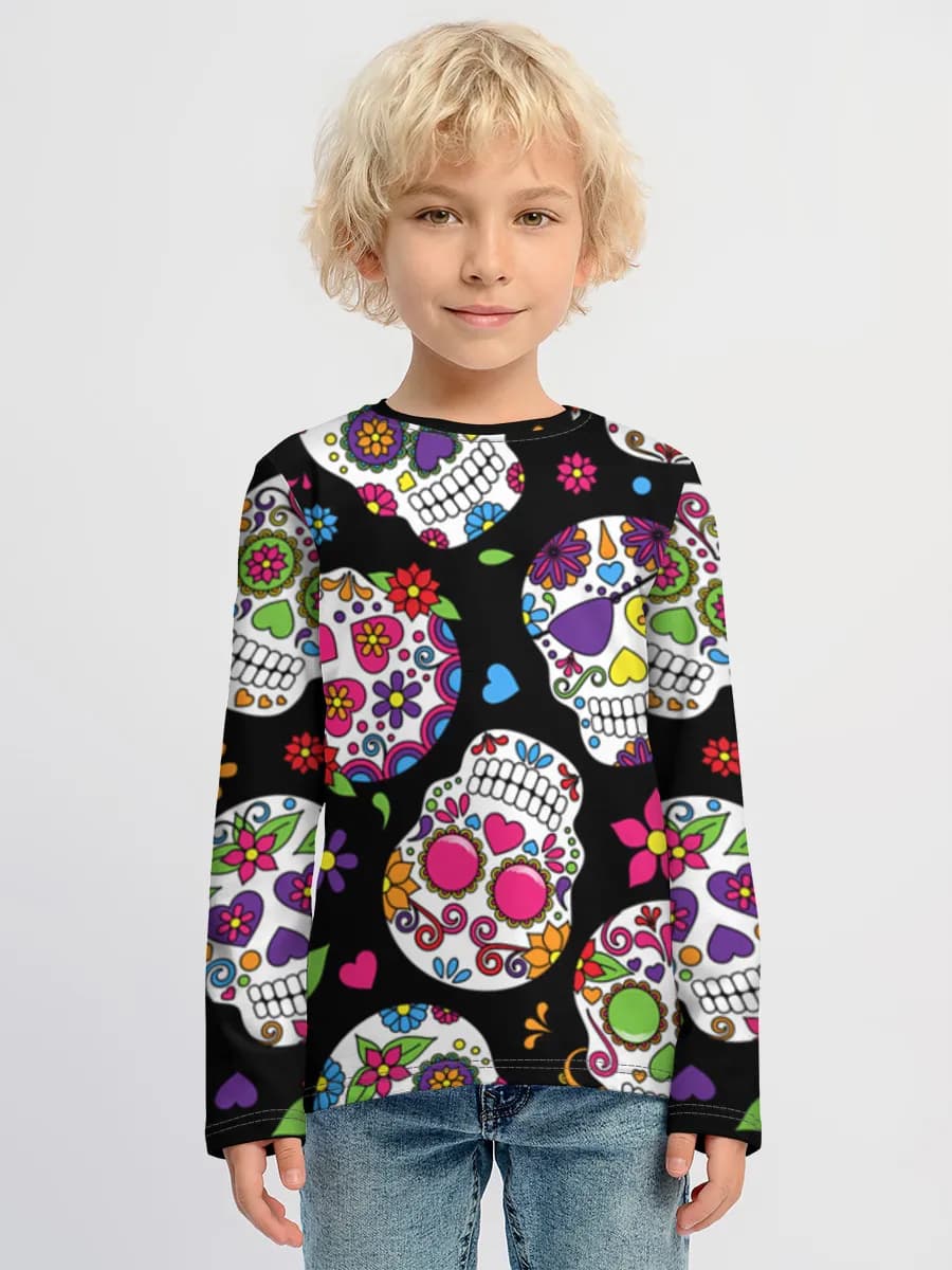 Colorful Sugar Skull Collage