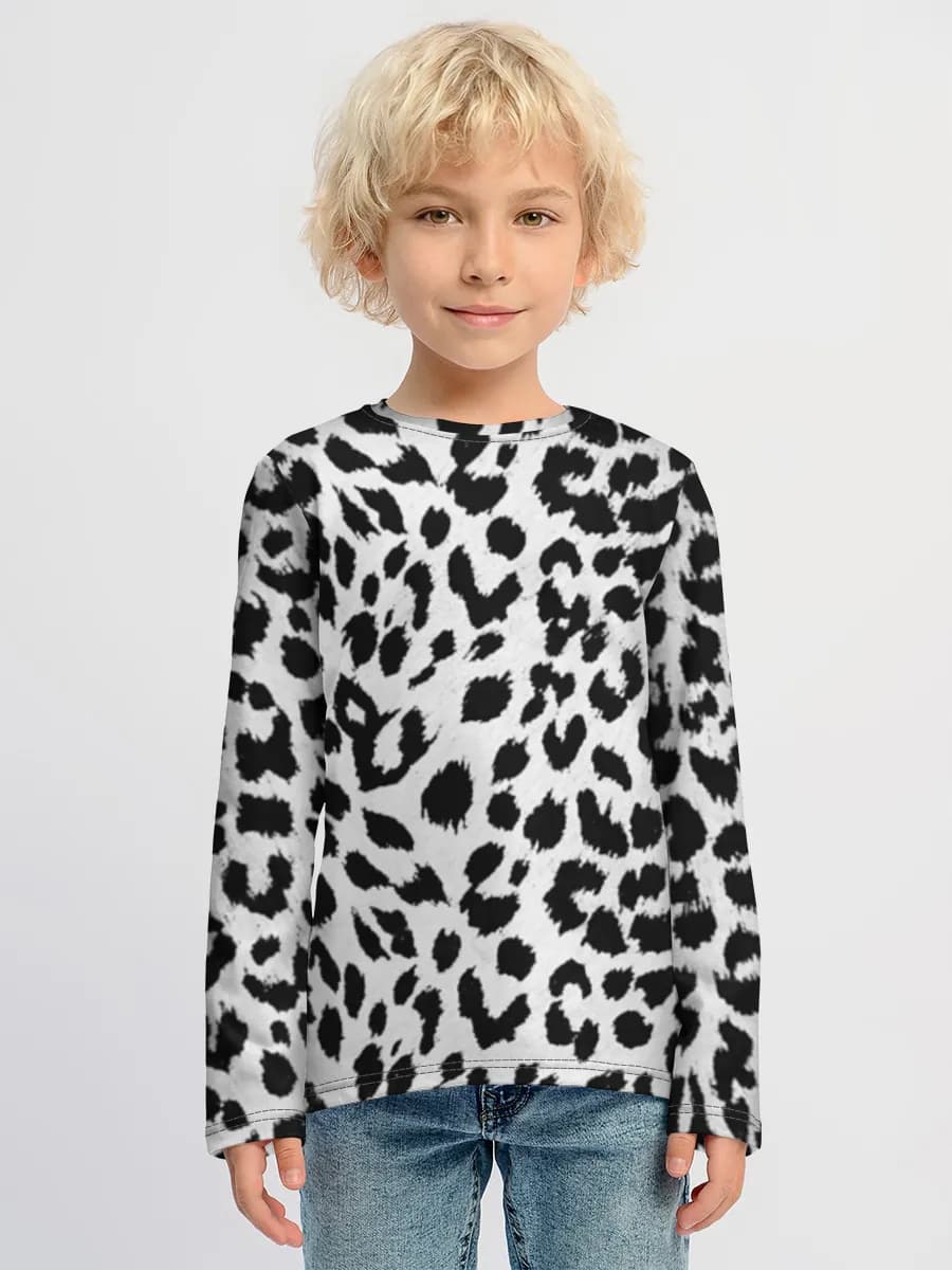 Black And White Leopard Print