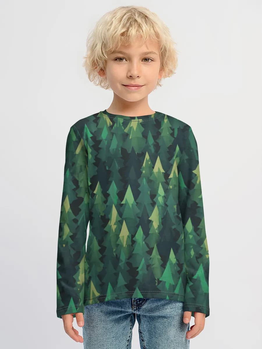 Children's cotton long sleeve shirt
