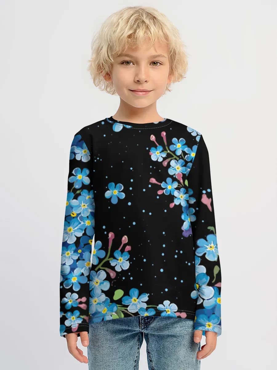 Children's cotton long sleeve shirt