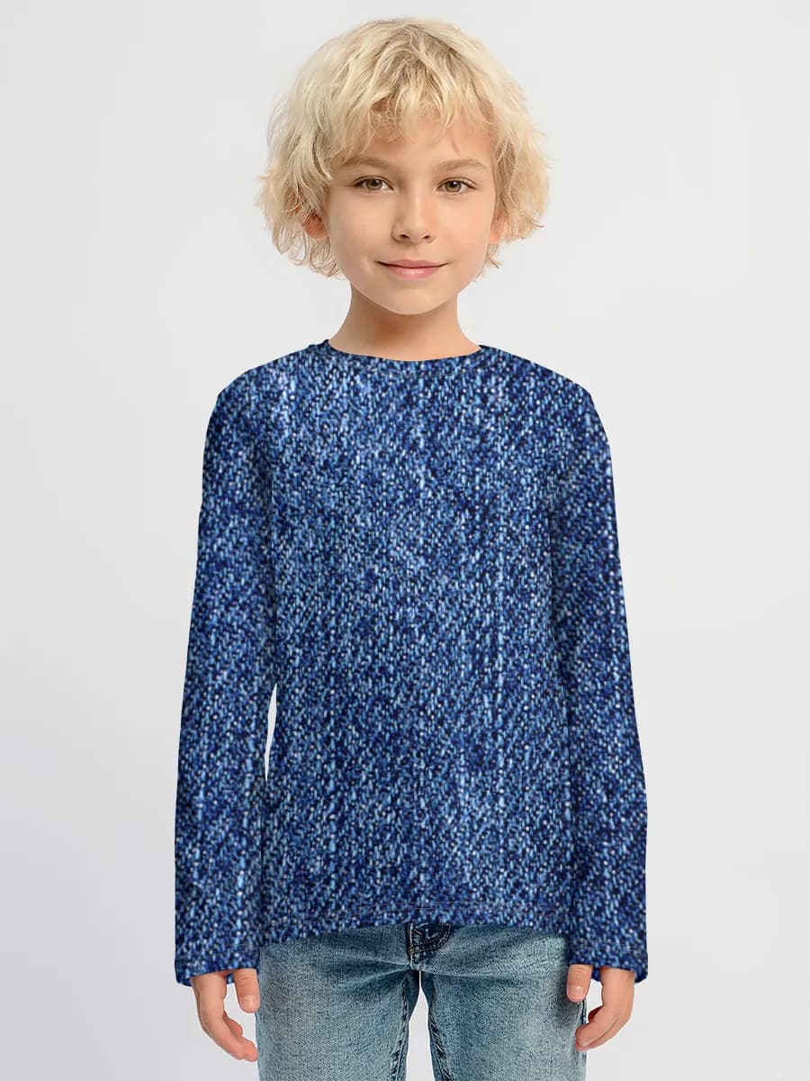 Children's cotton long sleeve shirt