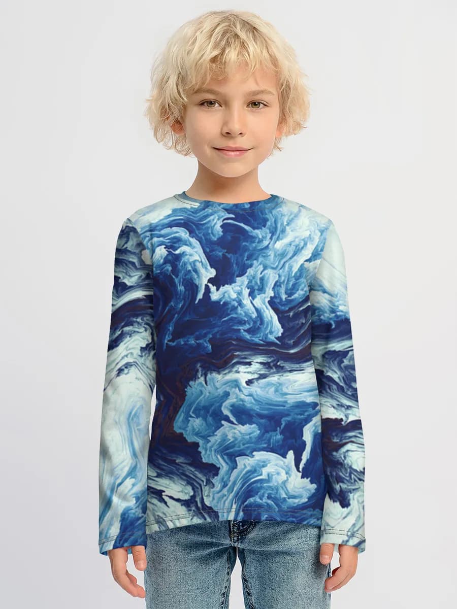 Children's cotton long sleeve shirt