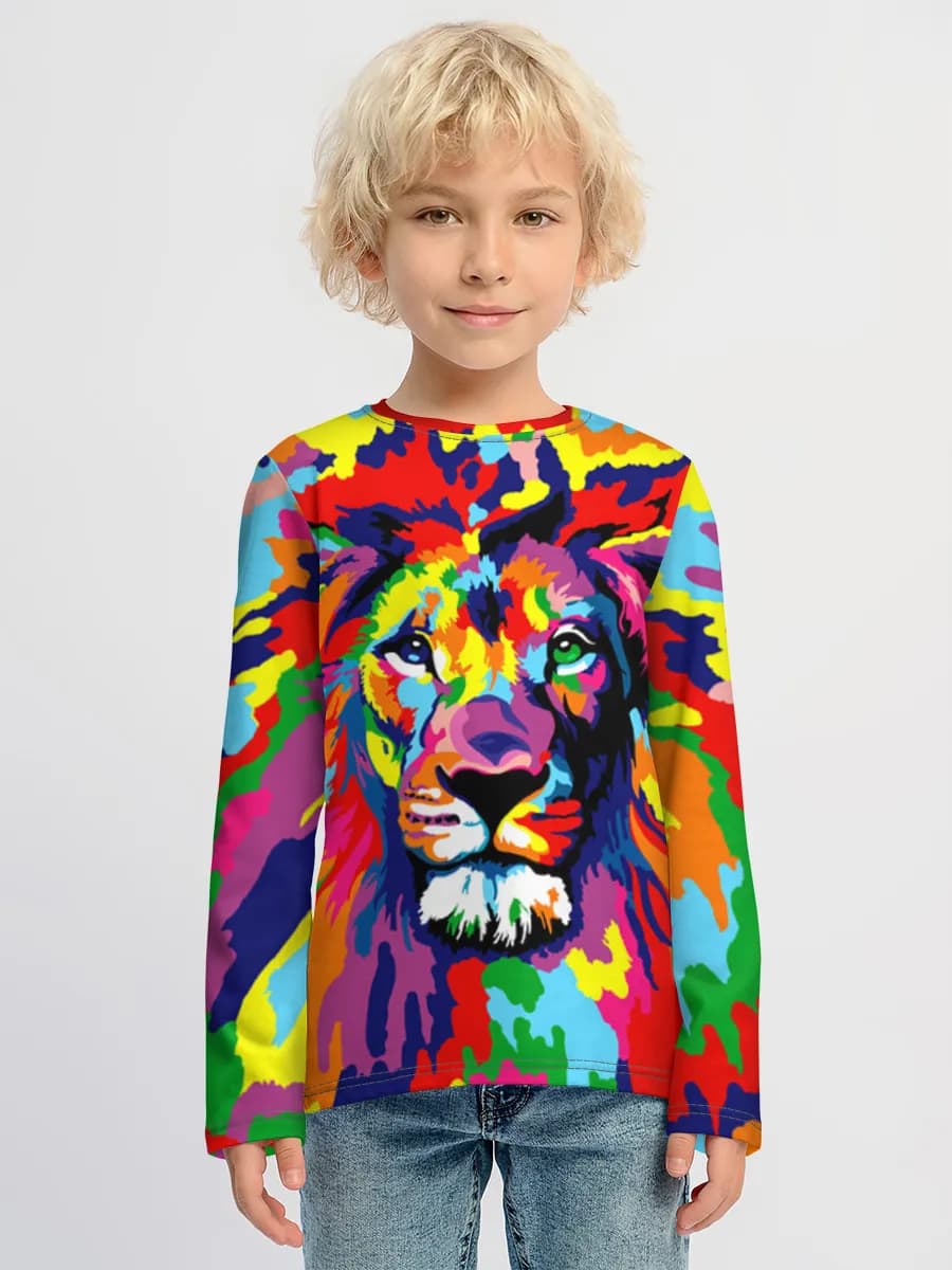 Children's cotton long sleeve shirt