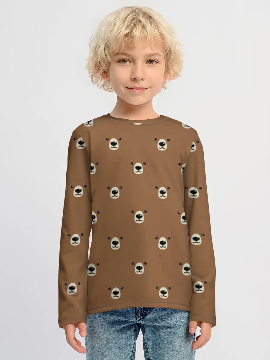 Children's cotton long sleeve shirt