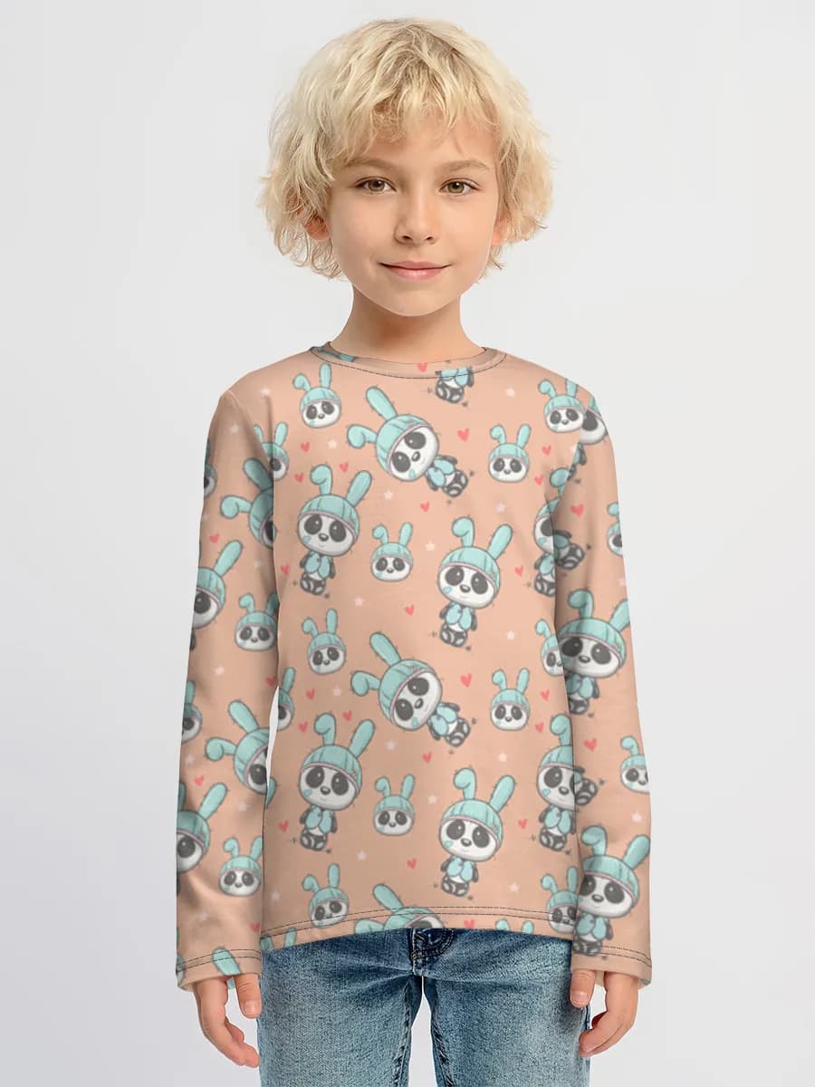 Children's cotton long sleeve shirt