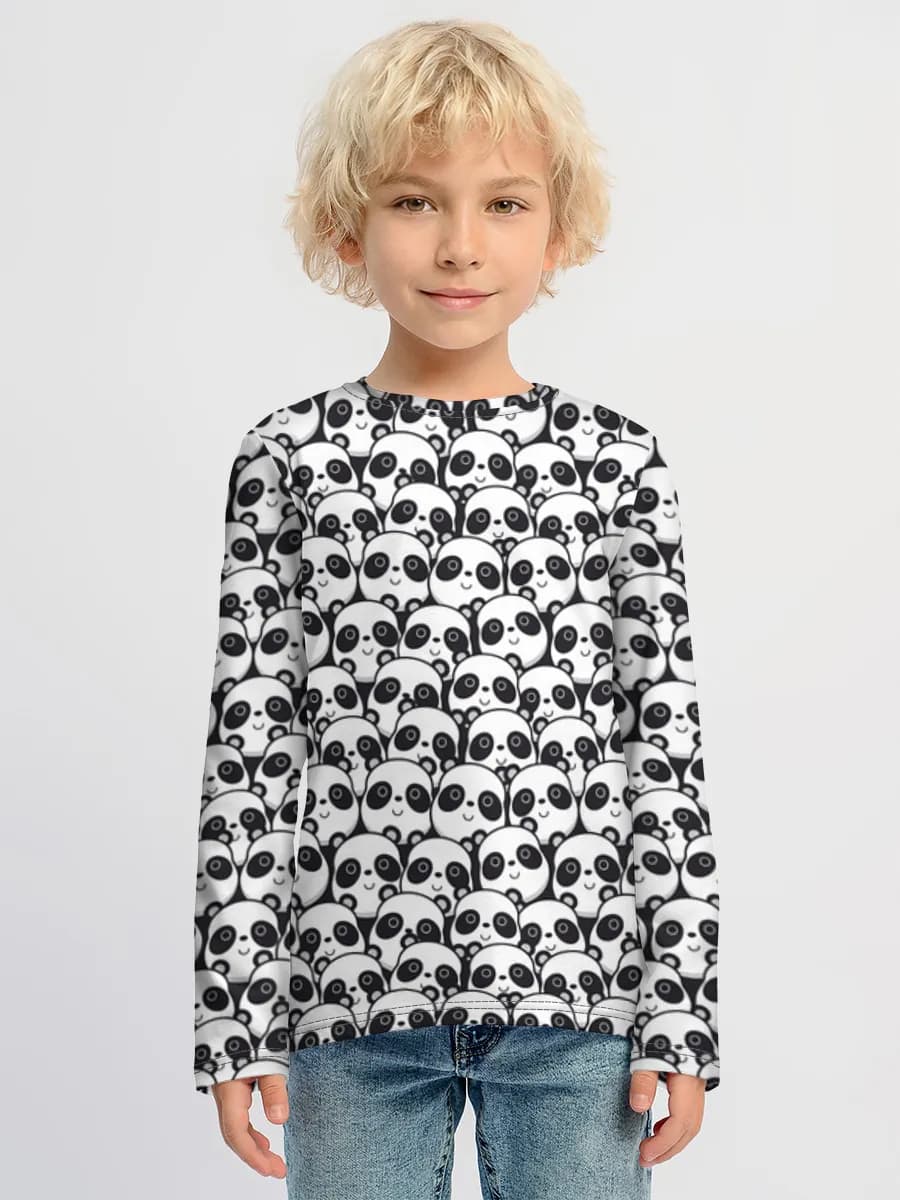 Children's cotton long sleeve shirt