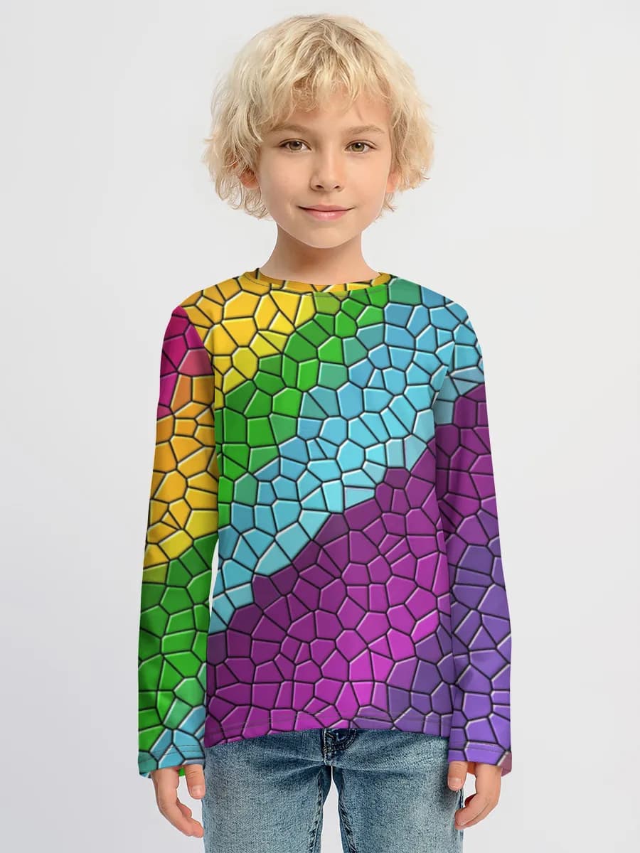 Children's cotton long sleeve shirt