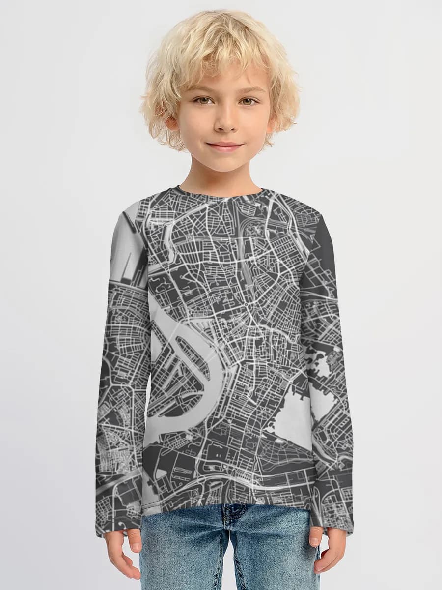 Children's cotton long sleeve shirt