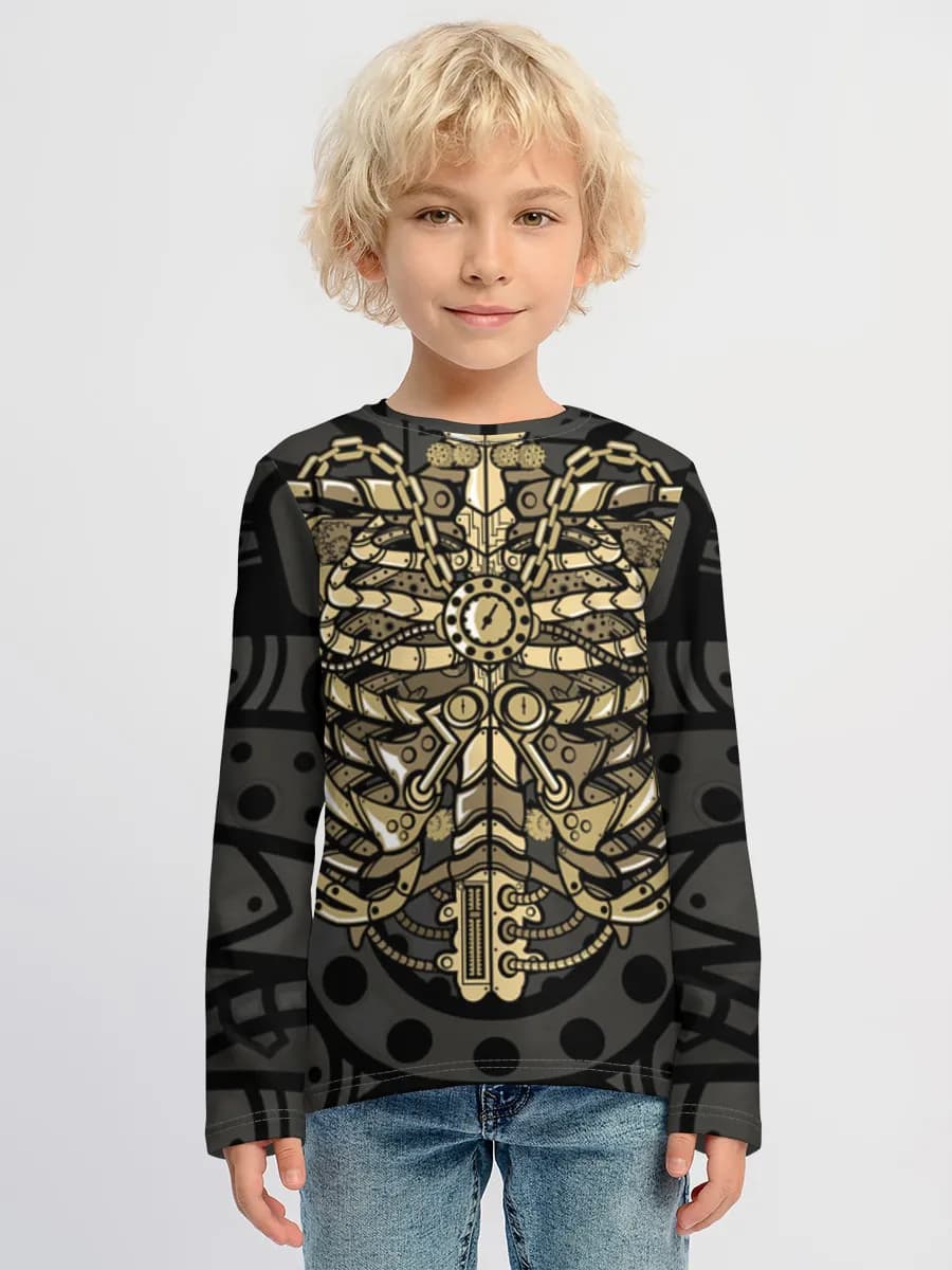 Children's cotton long sleeve shirt