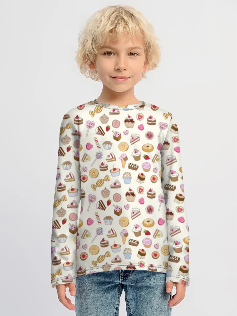 Children's cotton long sleeve shirt