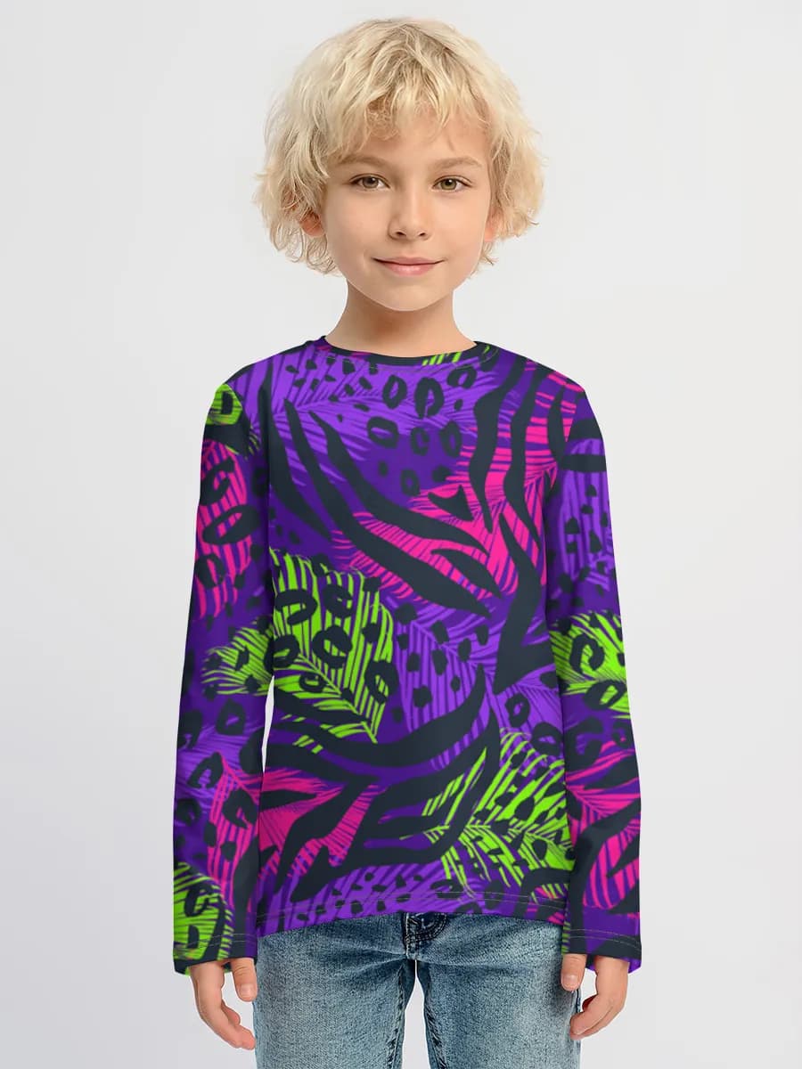 Children's cotton long sleeve shirt