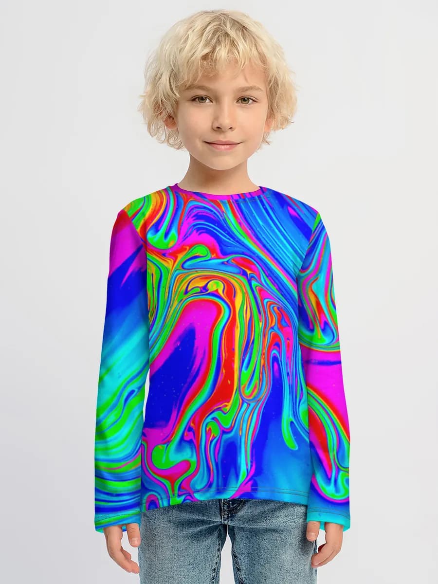 Neon Rainbow Swirl