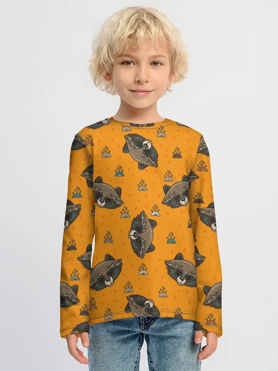 Children's cotton long sleeve shirt