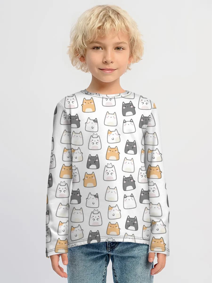Children's cotton long sleeve shirt