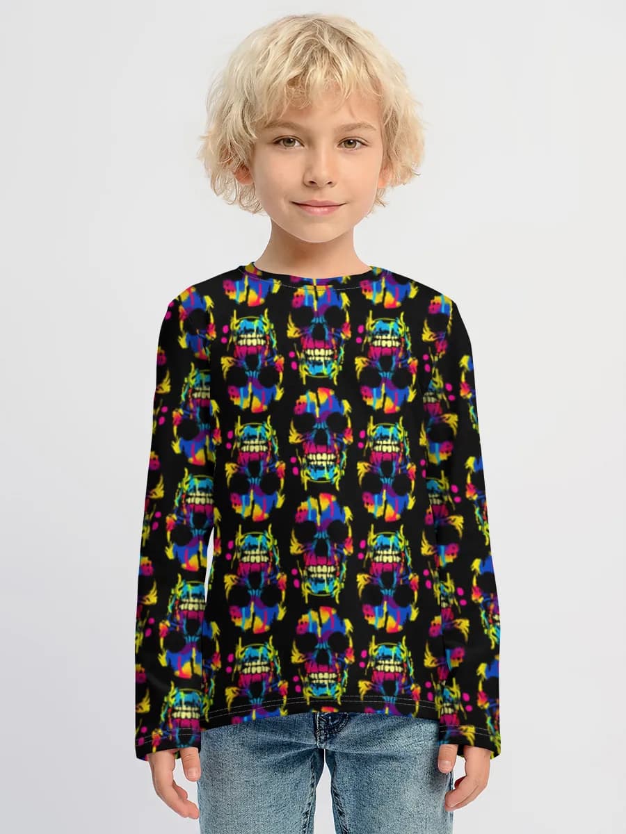 Children's cotton long sleeve shirt